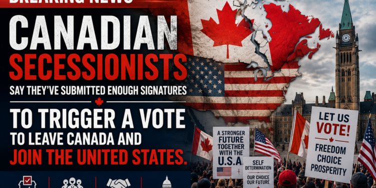 BREAKING NEWS: Secession Push Gains Momentum — Petition Filed to Leave Canada and Join the U.S.
