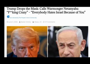 Trump Drops the Mask: Calls Warmonger Netanyahu “F**king Crazy” – “Everybody Hates Israel Because of You”