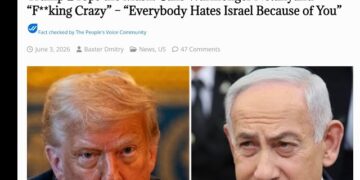Trump Drops the Mask: Calls Warmonger Netanyahu “F**king Crazy” – “Everybody Hates Israel Because of You”